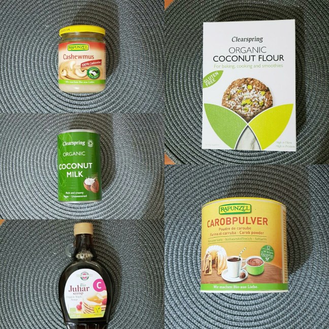Prajituri vegane fara coacere fara zahar fara gluten paradisul verde sirop de artar sirop de agave cocos cacao carib lapte de cocos faina de cocos unt de caju ulei de cocos