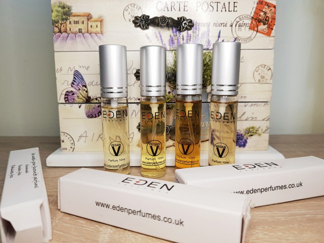 EDEN Perfumes variante etice, parfumuri vegane și cruelty-free, alternative vegane ale parfumurilor celebre Paco Rabbane Lancome Armani Guerlain 