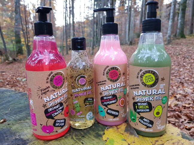 Planeta Organica geluri de duș loțiuni de corp scruburi exfoliante vegan cruelty-free Cherry Splash Cucumber and Basil Seeds Anti Pollution Refresh Planeta Organica geluri de duș loțiuni de corp scruburi exfoliante vegan cruelty-free Cherry Splash Cucumber and Basil Seeds Anti Pollution Refresh